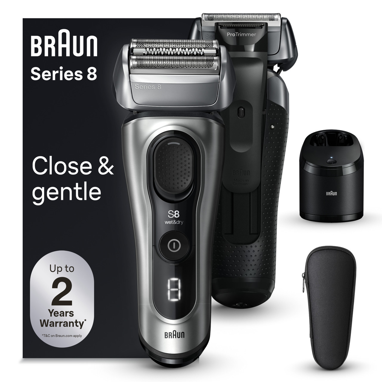 Braun Series 8 Electric Shaver with 5-in-1 SmartCare Center, 8567cc for Men | New Arrivals