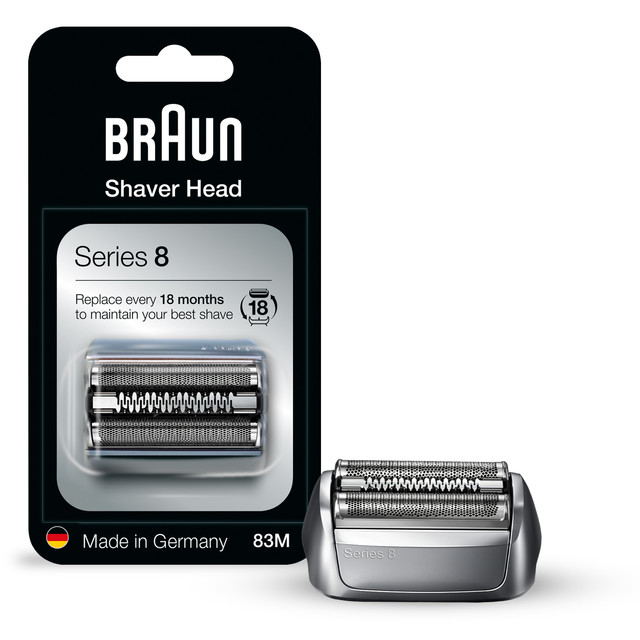 Braun Electric Shaver Head Replacement Part 83m Silver, Compatible with Series 8 Electric Razors for Men | New Arrivals