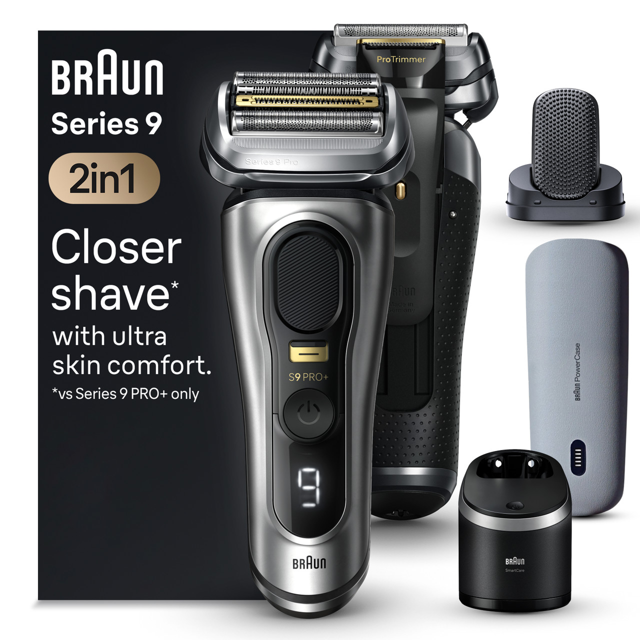 Braun Series 9 PRO+ Electric Shaver with PowerCase, 6-in-1 SmartCare Center, ProComfort Head, 9599cc for Men | New Arrivals