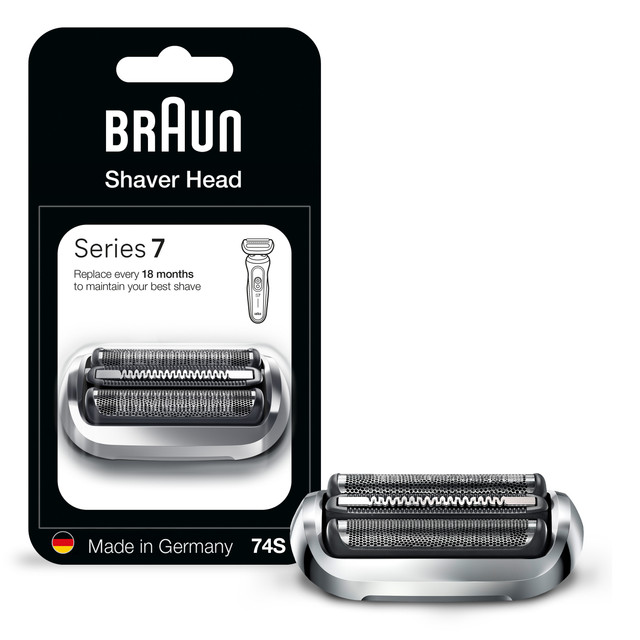 Braun Electric Shaver Head Replacement Part 74s Silver, Compatible with Series 7 Electric Razors for Men | New Arrivals