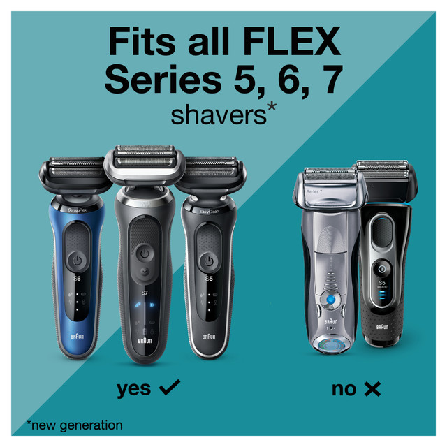 Braun Electric Shaver Head Replacement Part 74s Silver, Compatible with Series 7 Electric Razors for Men | New Arrivals