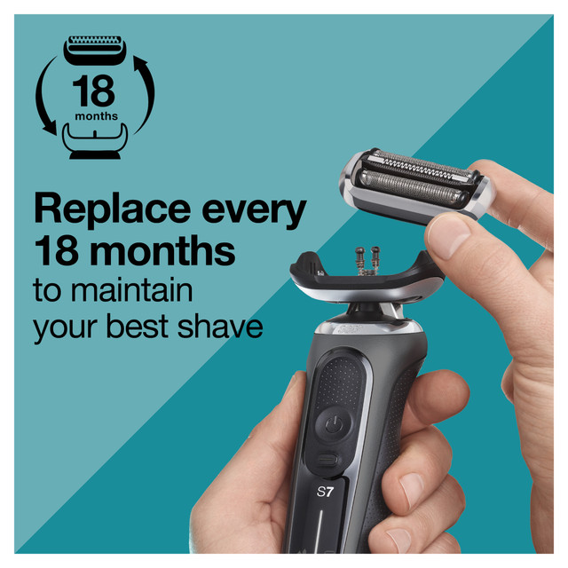 Braun Electric Shaver Head Replacement Part 74s Silver, Compatible with Series 7 Electric Razors for Men | New Arrivals