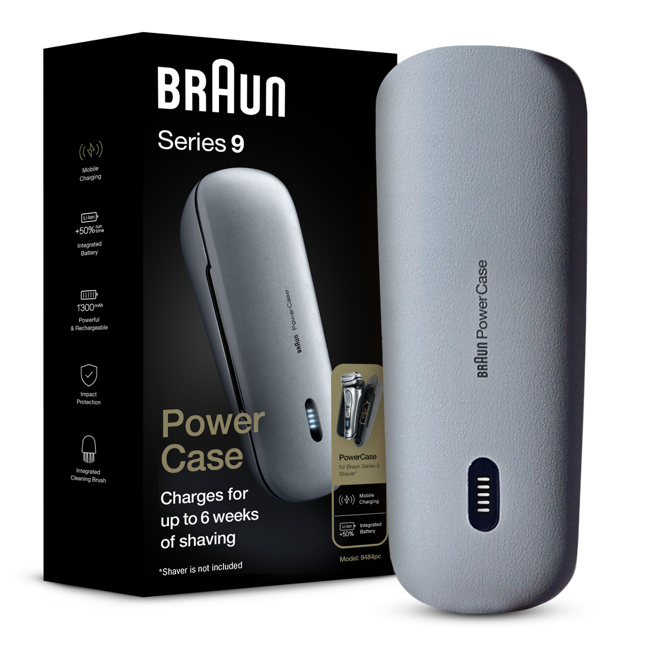 Braun Powercase, Compatible with Braun Series 8 and 9 Electric Shavers, 9484pc for Men | New Arrivals